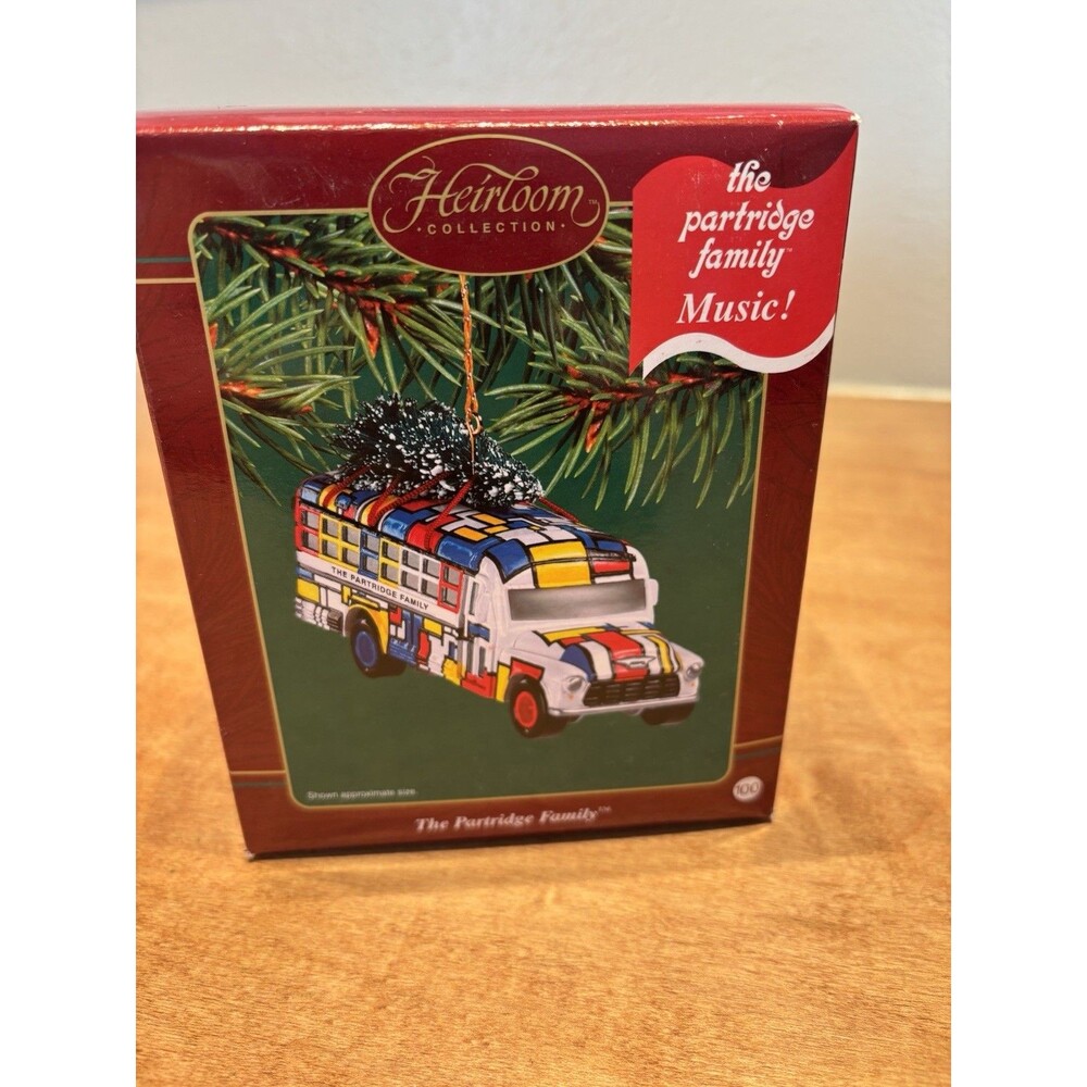 Carlton Cards Christmas Ornament The Partridge Family Bus Music Heirloom Nib